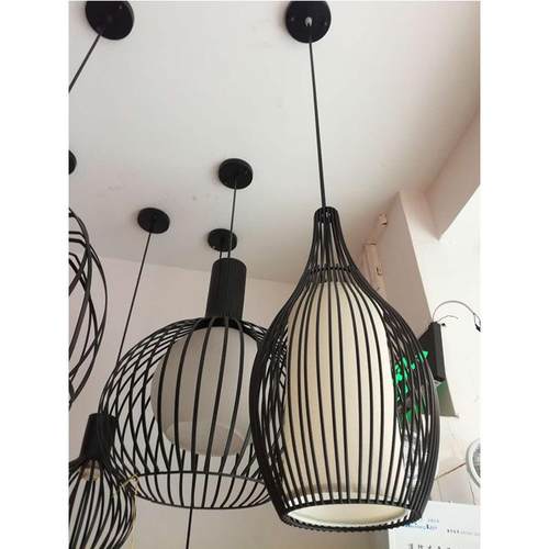 北欧复古铁艺工业风客厅餐厅服装理发店办公室个性创意LED吊灯