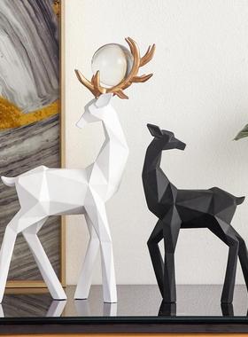 北欧风格摆件创意现代简约动物鹿日常送礼家居摆设客厅电视柜酒柜