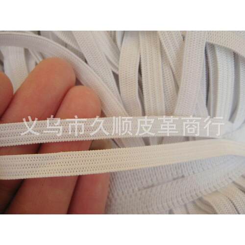 480米黑白色钩编勾边服装箱包辅料松紧带 袖套围裙网眼弹力松紧带