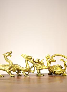 杨铜记 铜四位神 新四方神兽 青龙白虎朱雀玄武四大神兽一套