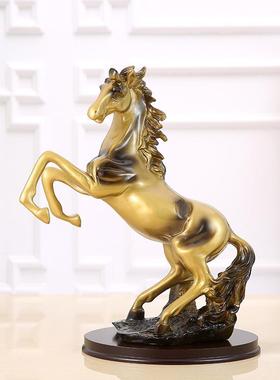 现代简约马到成功办公桌创意艺术品摆件家居客厅电视柜酒柜装饰品