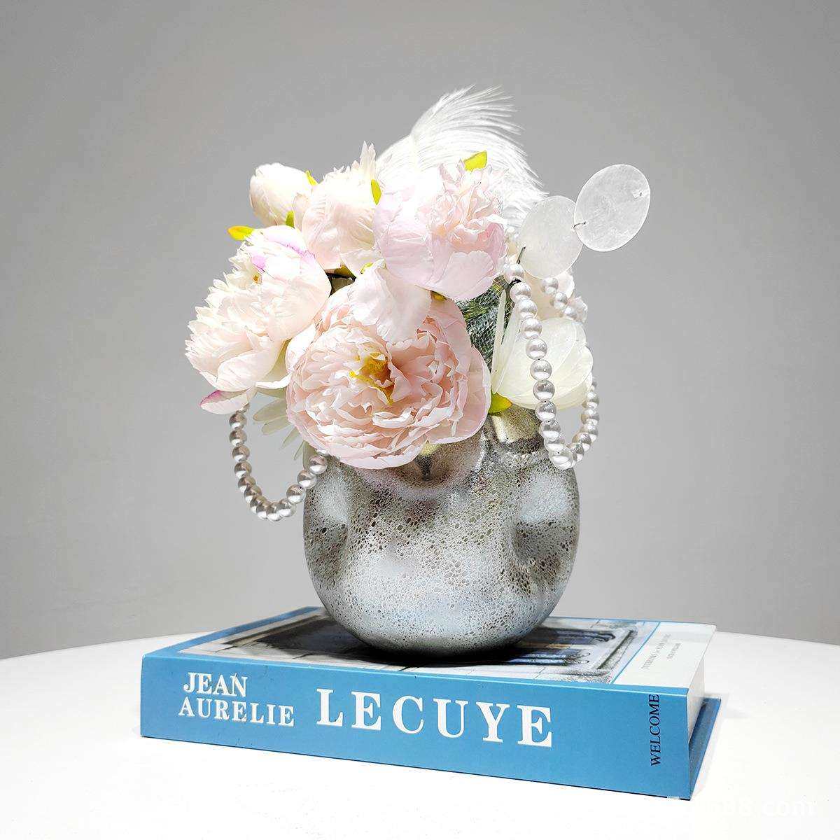 现代高端轻奢装饰粉色仿真花艺家居客厅餐桌假花样板间电视柜摆件,鲜花速递/花卉仿真/绿植园艺,割草机/草坪机,淘宝优惠券,粉丝福利购,淘宝优惠卷