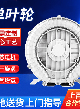 550W220V单相水产养殖鱼塘增氧机气泵鼓风机离心风机增氧静音版