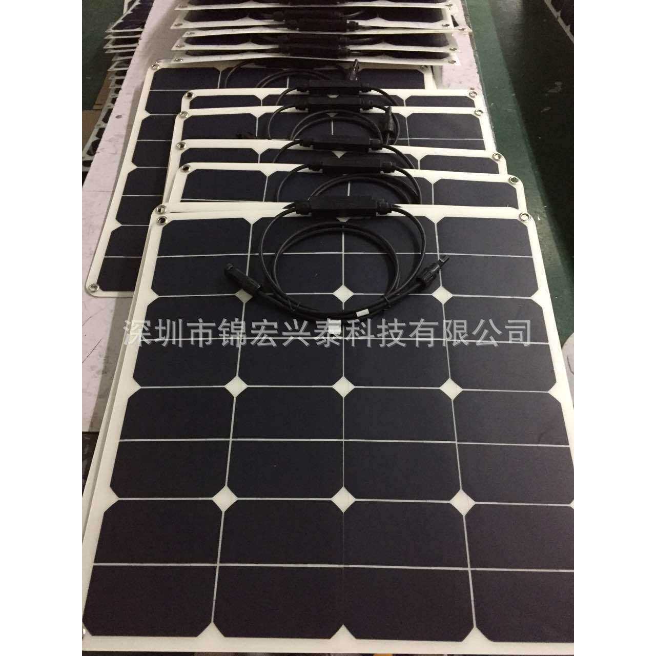 热卖高转换率太阳能充电板 SUNPOWER电池片,18V50W 厂家直销