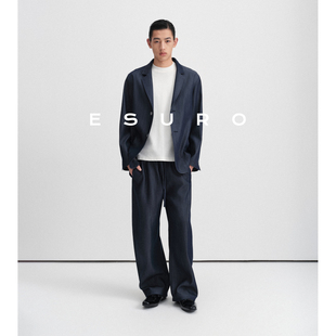 男生西服套装 高级感薄款 夏季 休闲西装 弯刀裤 西裤 莱赛尔天丝