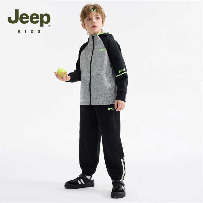 JEEP吉普儿童运动套装春秋装2026新款男童女童中大童春季早春