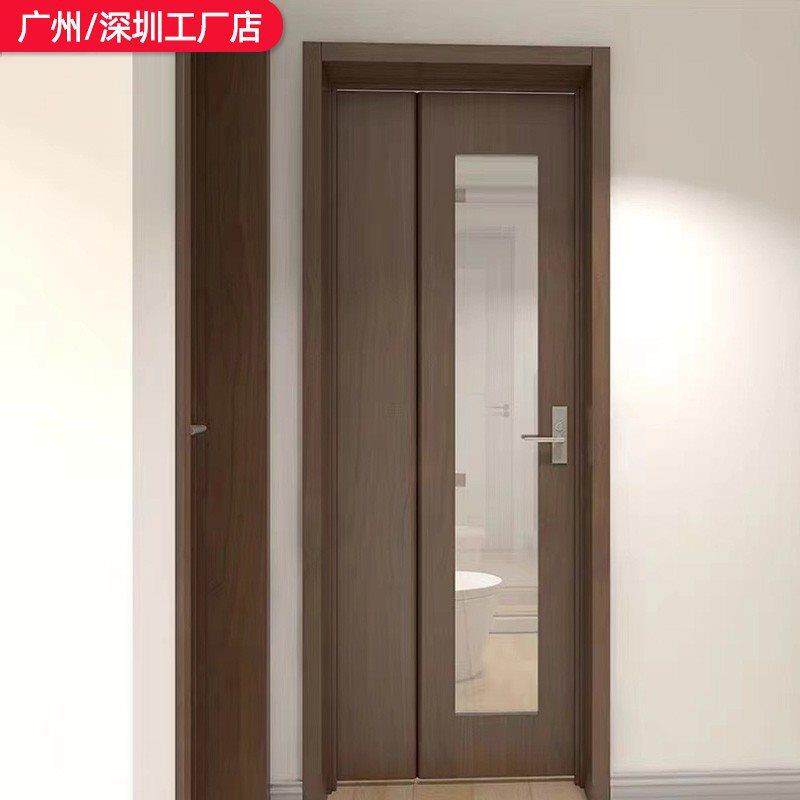 折叠门无轨道浴室门厨房隐形门卫生间木门厕所门省空间三七折叠门