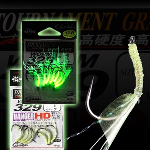 舟山大黄鱼钓组配件伽玛卡兹鱼钩进口夜光鱼皮黄三单钩小蓝黄鱼钩