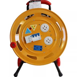 380v伏电缆盘16A插头插座 大功率三相电移动线盘线拖线盘插线线轴