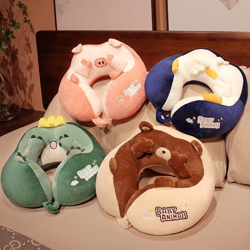 u型枕午休脖子靠枕护颈u形头枕午睡办公室便携可爱卡通睡觉用夏季,床上用品,U型枕/便携枕,淘宝优惠券,粉丝福利购,淘宝优惠卷