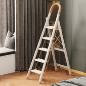 家用折叠梯子加厚铝合金多功能人字梯加宽四五步梯轻便伸缩用梯