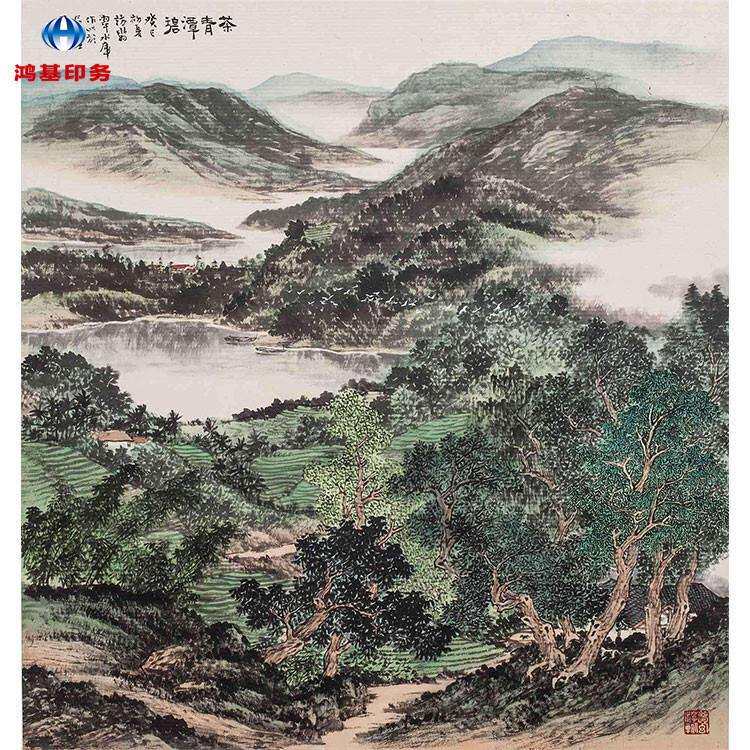 批量制作宣纸装饰画喷绘/打印动物山水仿古名人字画量大优惠