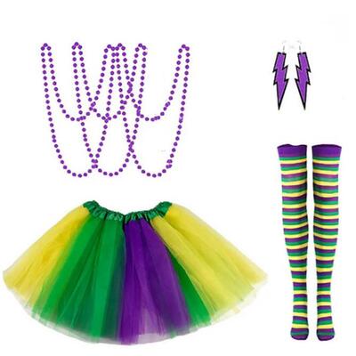 跨境Mardi gras新奥尔良狂欢节套装化妆舞会派对装扮cosplay服装