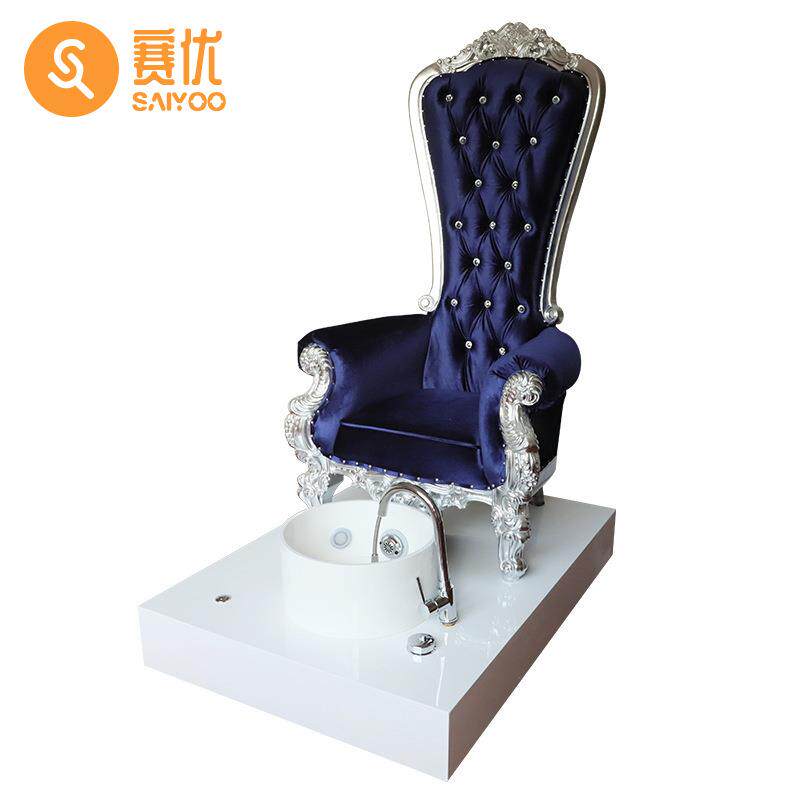 电动沐足沙发椅可躺女王座按摩椅水疗带盆洗脚椅美甲泡脚美甲椅子