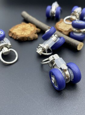 窗帘配件金属滑轮直轨走珠滚轮窗帘轨道吊轮万向轮合金大方轴承轮