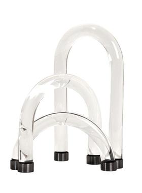 现代简约U型透明摆件样板间售楼客厅书房创意亚克力拱形交错饰品