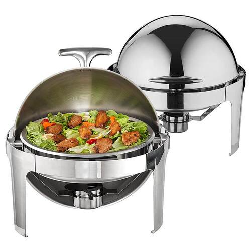 跨境货源不锈钢自助餐炉721商用餐厅保温炉Roll Top Chafing Dish