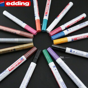 艾迪edding750油漆笔金属不锈钢记号笔补漆笔钢板记号笔线条2-4mm