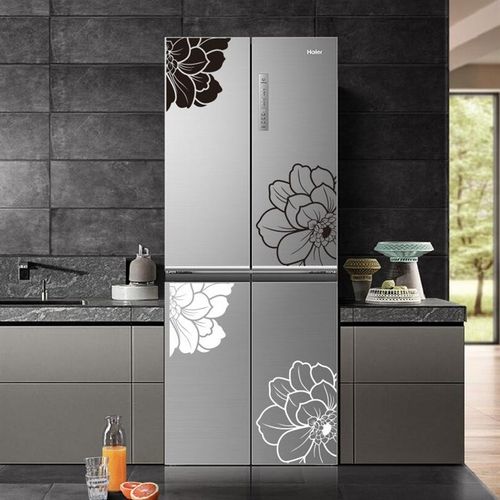 冰箱新款植物花卉花餐厅移门橱窗柜门装饰玻璃贴纸防水简约墙贴画