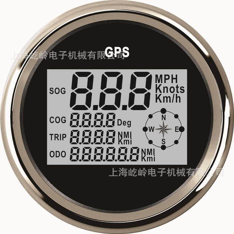 85mm数字GPS车速表汽车摩托车改装通用迈速表速度表12V/24V 带灯