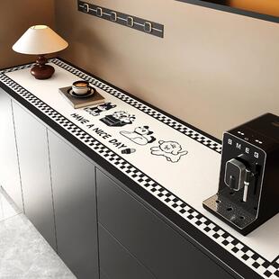 轻奢高级感餐柜桌垫玄关柜鞋柜防水桌布酒柜电视柜台面保护垫子