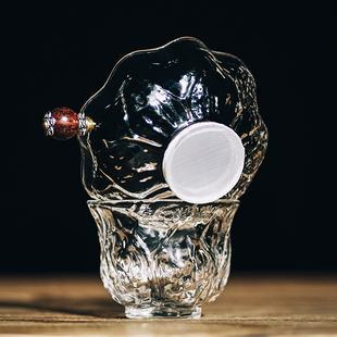 玻璃茶漏超细纱布茶滤公道杯泡茶茶器茶叶过滤网高档功夫茶具配件