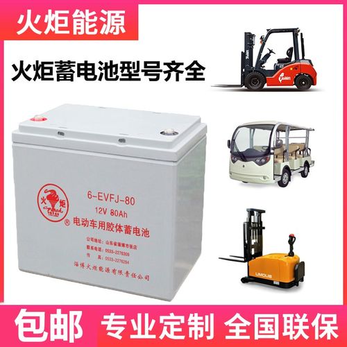 火炬蓄电池免维护铅酸电池电动车电瓶胶体汽车电动6V12V200/150AH