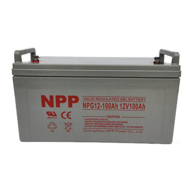 广东耐普NPP蓄电池NPD12-65AH深循环12V65AH户外移动基站