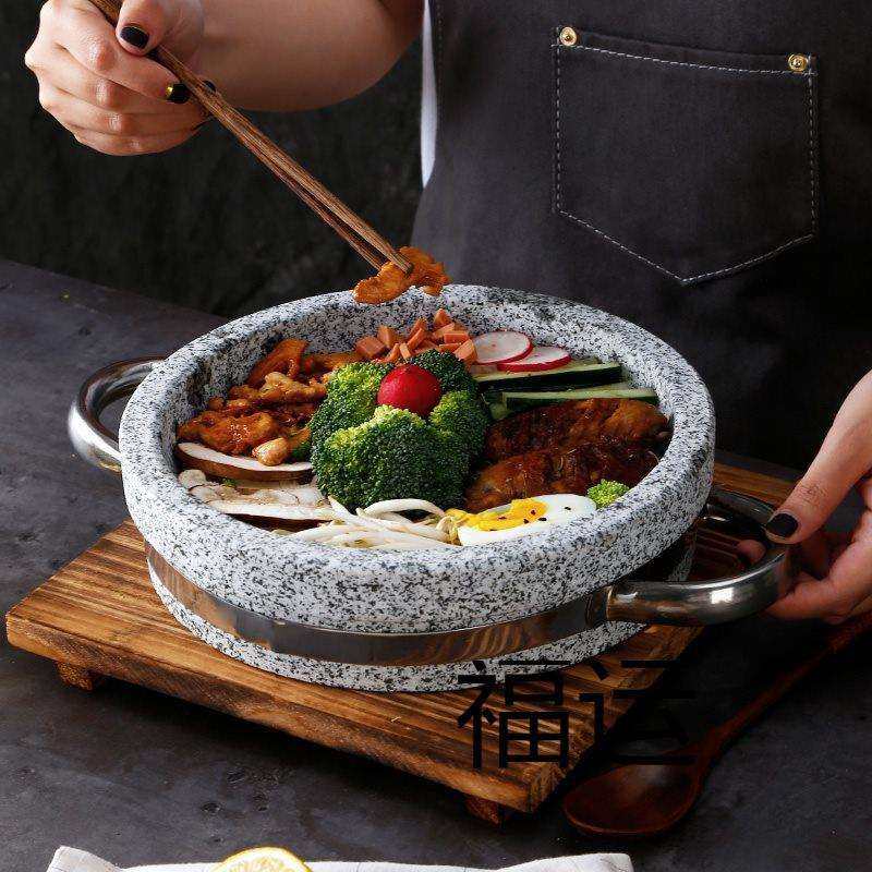 石锅豆腐菜锅韩式商用双耳平底烧烤圆形石板烤肉烤盘石盘,鲜花速递/花卉仿真/绿植园艺,割草机/草坪机,淘宝优惠券,粉丝福利购,淘宝优惠卷