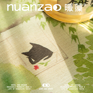 暖藻张乐陆田园风餐垫隔热垫棉麻桌垫防烫碗盘垫小学生儿童餐垫