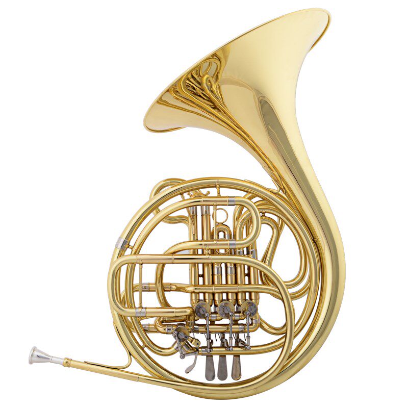 爵士朗JAZZOR四键双排圆号专业级演奏级圆号降B调转F调JZFH-310