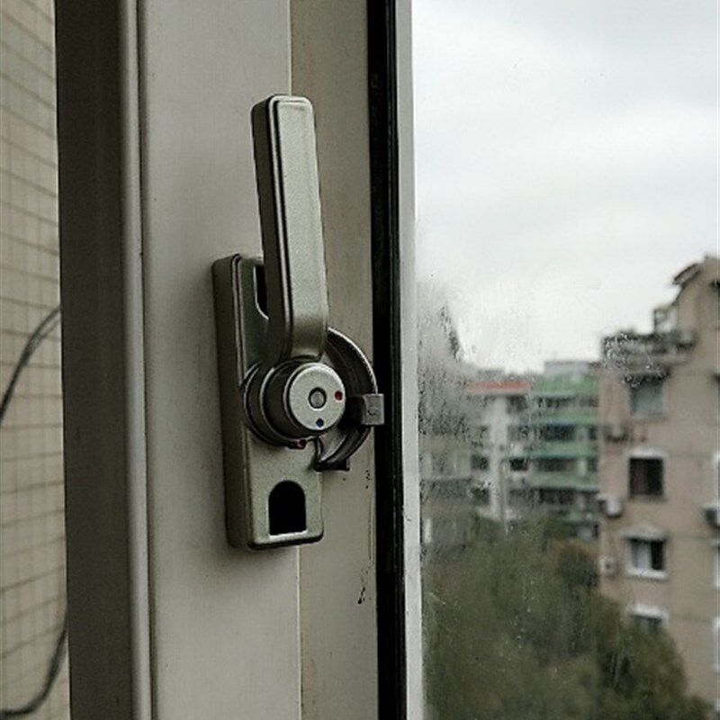铝合金窗锁保险月牙锁双向可调左右推拉塑钢门窗防盗锁扣
