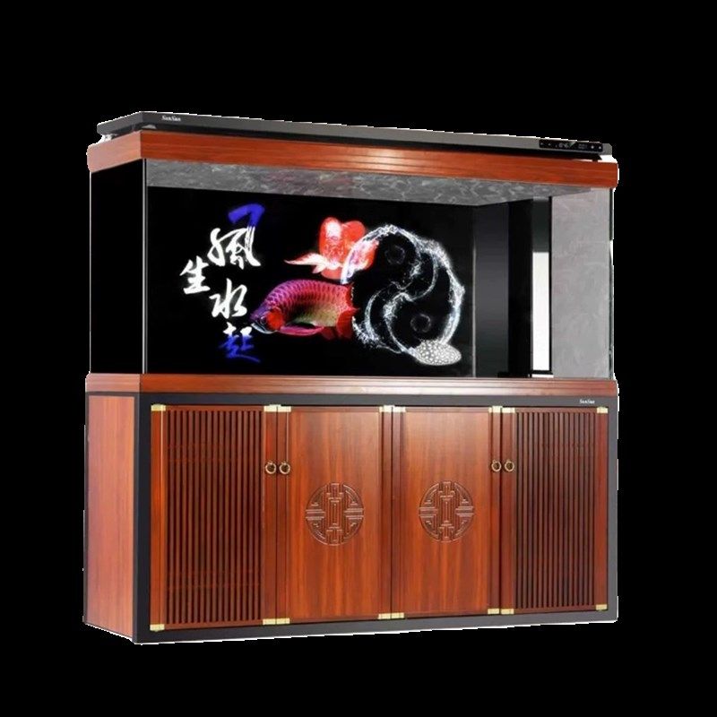 大型龙鱼缸超白水族箱免换水客厅落地家用玄关隔断鱼缸HST,宠物/宠物食品及用品,底柜/落地缸,淘宝优惠券,粉丝福利购,淘宝优惠卷