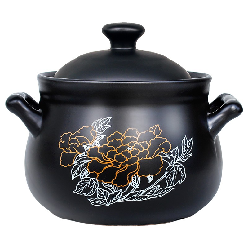 电磁炉砂锅耐高温专用炖锅煲汤小号家用燃气灶通用陶瓷锅两用沙煲