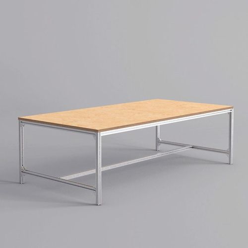 商用办公室开会桌会议桌简易小型铝型材长条桌书房电脑桌洽谈桌