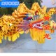 烫金灯光龙舞龙道具舞狮道具五千年龙灯三号绸布比赛国标龙牛津布