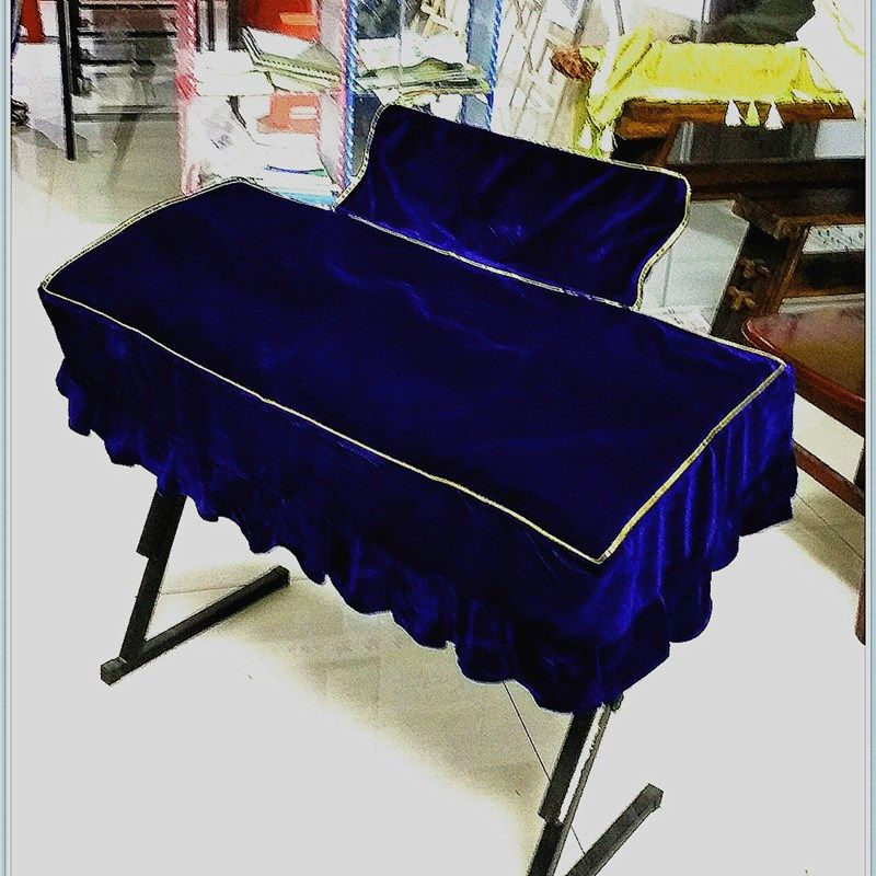 金丝绒带谱架套单双层加棉折花边61键电子琴罩/电钢琴罩/可订做