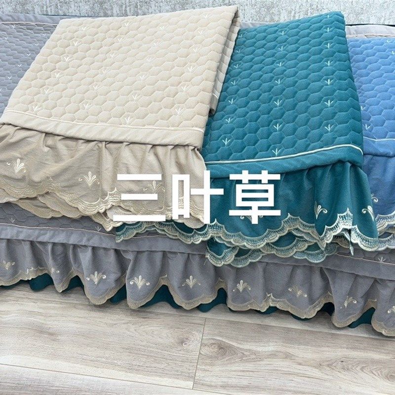 冬季新款超细绒面纯色绣花防滑沙发垫,有面料可订制,居家布艺,沙发垫,淘宝优惠券,粉丝福利购,淘宝优惠卷