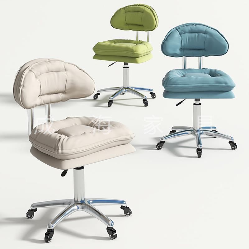 带靠背梳妆台理发师凳子可旋转万向滑轮升降椅理发店凳子发廊专用