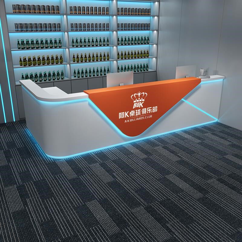 电竞酒店酒吧前台网咖收银台健身会所接待台智能工业风台球厅吧台