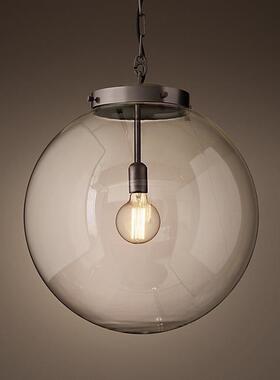 澳大利亚saa北欧餐厅吊灯简约创意奶茶咖啡厅吧台圆球玻璃装饰灯