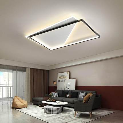 客厅灯吸顶灯简约现代大气北欧创意超薄灯饰卧室房间家用led灯具