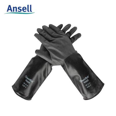 ANSELL/安思尔 38-514 丁腈橡胶耐酸碱手套 农化防化耐磨劳保手套