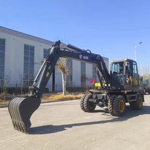 抓木机 挖土机 皮轮挖机 抓竹子 轮挖 挖咸菜 临工135准新车轮式