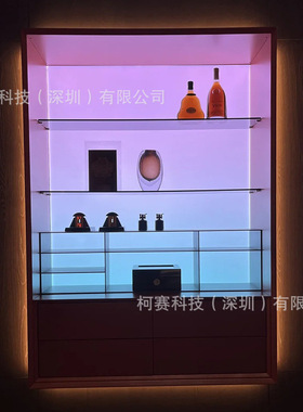 非标定制RGBw幻彩不锈钢餐边柜发光背板亚克力激光打点led导光板