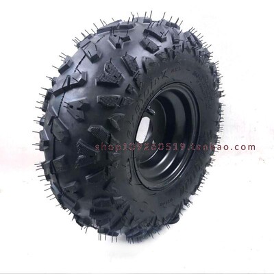 四轮越野沙滩车配件16X8-7卡丁车16X8.00-7寸A字真空轮胎轮毂