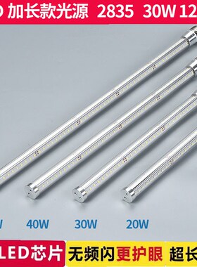 加长长条形铝材LED玉米灯4面发光灯管草坪庭院灯壁灯E27螺口光源