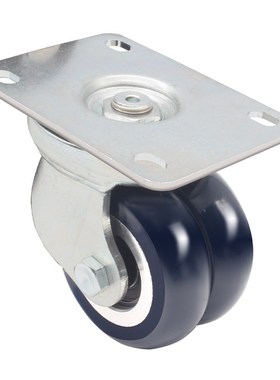 万向EQ05310中重型脚轮2/3/4寸聚氨酯agv驱动拖车双轮承重工业轮