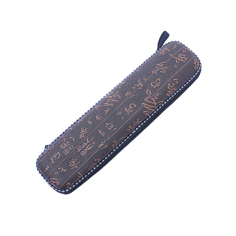 【辰音】笛子皮包笛盒笛包 竹笛皮革书法 一支装笛子包