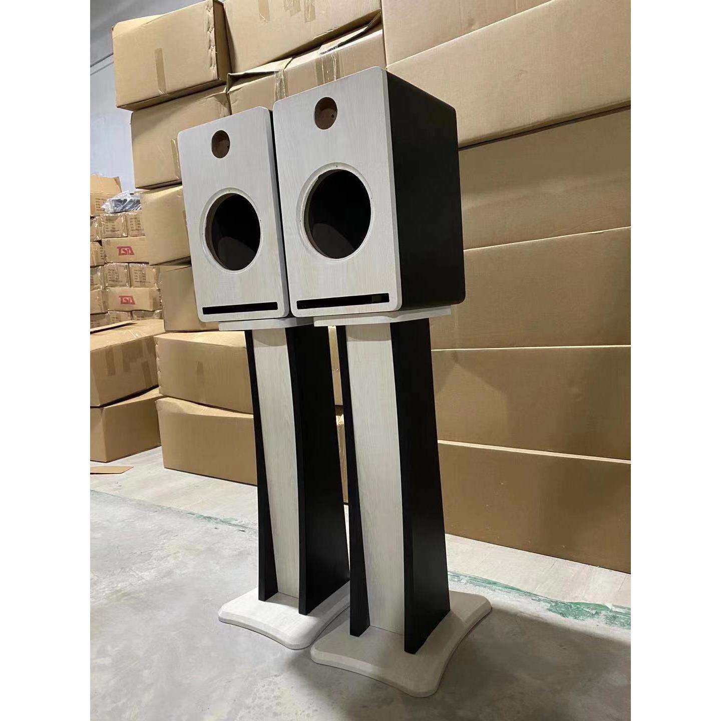 汽车6.5寸音响喇叭试音柜家用书架箱带脚三分频两分频试音箱